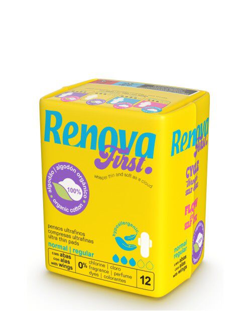 Pensos First Cotton Normal Com Abas 12 un